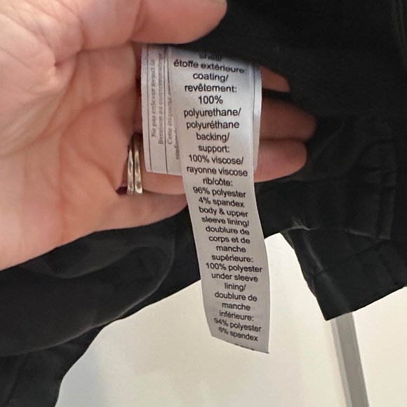 Women's Black Faux Leather Jacket - Picture 6 of 8